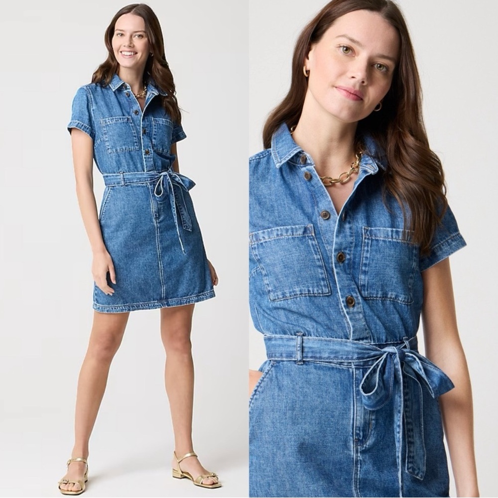 J. Crew Blue Denim Dress